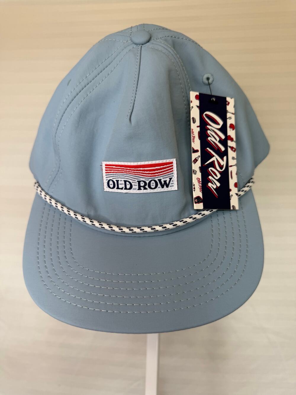 NWT Old Row Rope Hat Light Blue Snapback MSRP $33 Adjustable Golf Fishing Cap